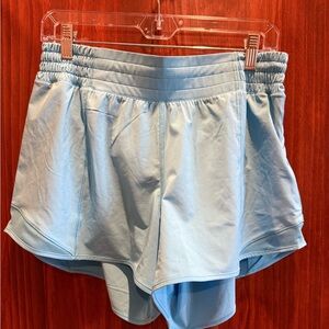 Light Blue Women's Active Shorts